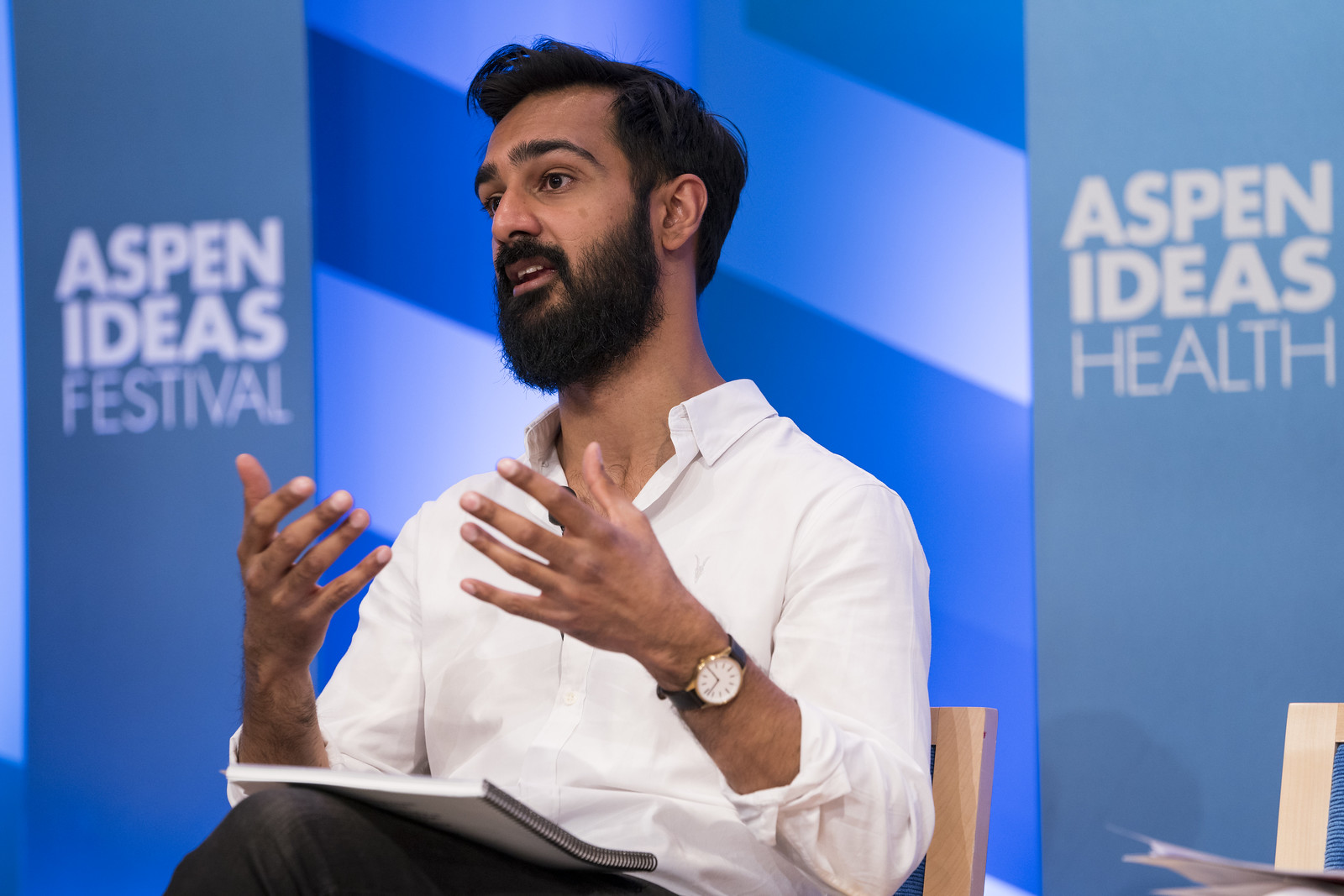 Imran Khan speaking at the Aspen Ideas Festival